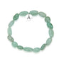 Adabele 1pc Natural Stretch Gemstone Bracelet 7mm-10mm Free Form Bead 7 Inch 7.5 Inch Healing Crystal Engergy Quartz Chakra Jewelry Women Birthday Gift - color: Green Aventurine, size: 7 Inch (bead size 7-10mm)