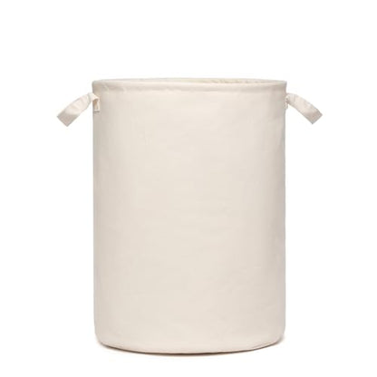 Foldable Storage Bins with Lids Cotton Canvas Rectangular Storage Box Ideal for Organization Lightweight and Durable (13.78 x 17.52) - size: 13.78 x 13.78 x 17.52"