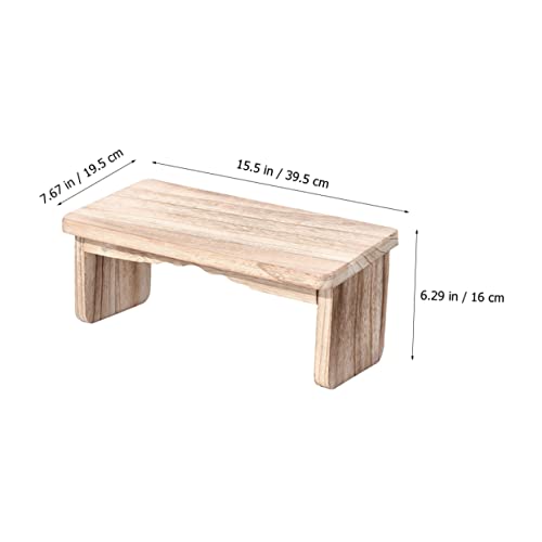 Totority Meditation Stool Portable Wooden Kneeling Bench Legs for Zen Practice Home Decor and Buddhist Meditation Sessions