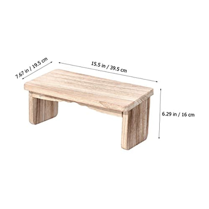 Totority Meditation Stool Portable Wooden Kneeling Bench Legs for Zen Practice Home Decor and Buddhist Meditation Sessions