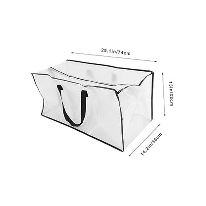 LIFKOME 1pc Heavy Duty Storage Bag for Moving Travel Comforter Packing Tote Handles Capacity Multi-purpose Organizer for Home Outdoor Use