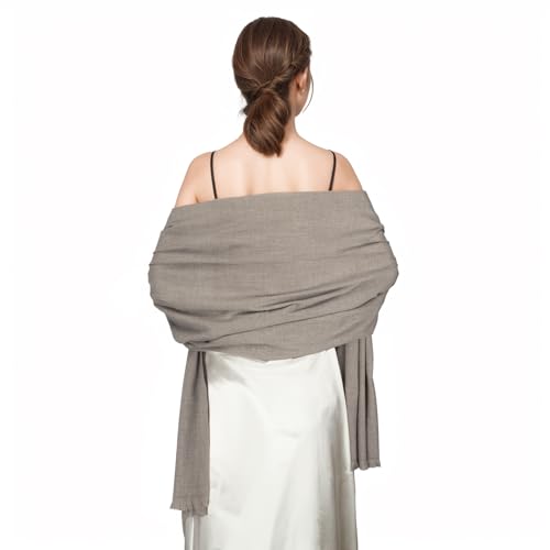 Shawl Wraps for Women Pashmina Shawls and Wraps for Evening Dresses Large Soft Scarf Winter Scarf Wedding Shawl… - color: Coffee