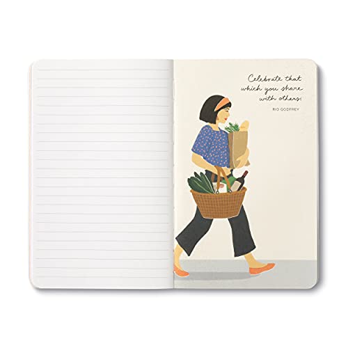 Compendium Softcover Journal - Life is to be enjoyed. – A Write Now Journal with 128 Lined Pages, 5″W x 8″H - color: Enjoy Pink