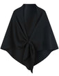 VENVSBEE Shawl Wraps For Women Soft Pashimina Cape Knitted Sweater Shawl Scarf Shoulder Wraps for Dresses - color: 02 Black