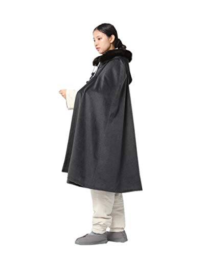 DGXIN Winter Velvet Zen Practice Meditation Cloak 100cm - color: Grey