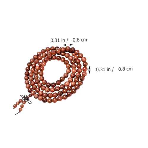 Veemoon 1Pc Wooden Bead Bracelet Chic Hand Jewelry for Daily Wear Beads Comfortable and Durable Wood Accessory