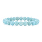 Cherry Tree Collection Gemstone Beaded Stretch Bracelet 8mm Round Beads 7" - color: Amazonite AA