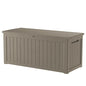 200 Gallon Outdoor Storage Box Patio Deck Box Waterproof, Resin Lockable Outside Large Storage Bin for Pool Cushion Furniture, Garden Tools UV-Resistant, Grey