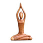 Wooden Yoga Statue - Meditating Figurine for Home Decor | Hand-Carved Yoga Sculpture for Living Room, Study, Gallery Display, Tabletop Accent, Zen Garden Ornament, Spiritual Mindfulness Decoration