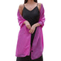 Womens Scarf Pashmina Shawls and Wraps for Evening Dresses Like Chiffon Silk Scarf for Bridal Weddings - color: Rose Pink