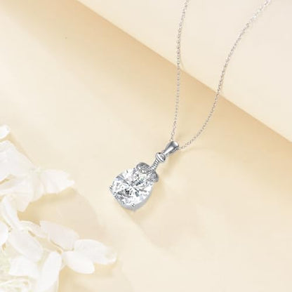Animal Necklace 925 Sterling Silver Pendant Jewelry Gift for Women Animal Lover - style: Snake