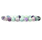 Angelstones Handmade Natural Healing Gemstone 8mm Round Beads Stretch Crystal Bracelet 7 Inch Unisex - color: Clear Green Fluorite