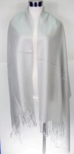 Tapp Collections™ Premium Pashmina Shawl Wrap Scarf - color: Light Grey