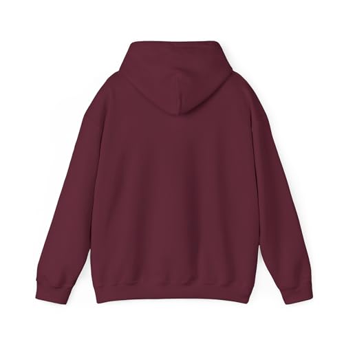Yoga-Inspired Go Ohm Hoodie | Cozy Sweatshirt for Meditation, Unisex Gift, Self-Care, Spiritual Practice, Zen Clothing - color: Maroon, size: Small