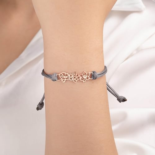 callie Personalized Women Bracelet, Family Bracelet Mother's Day Birthday Gifts for Mom Grandma Wife - color: Birth Flower