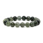 Justinstones Gemstone Crystals Chakra Beads Bracelet Crystal Healing 10mm Round Stretchable Bracelet for Her Gift - color: Green Rutilated Quartz