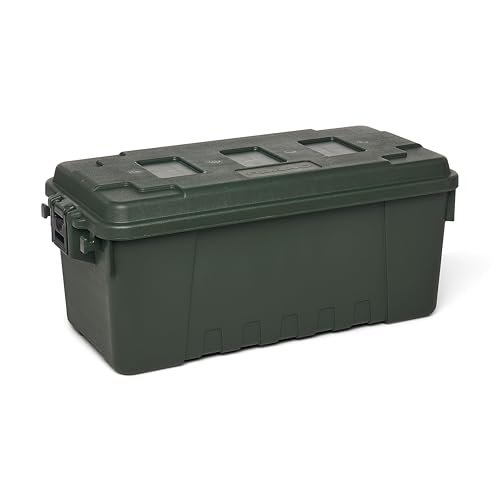 Plano Sportsman Trunk, OD Green, Medium, Lockable Storage Box, Airline Approved Sportsman Trunk, Hunting Gear and Ammunition Bin, Heavy-Duty Containers for Camping, 68-Quart - color: Olive Drab, style: Medium