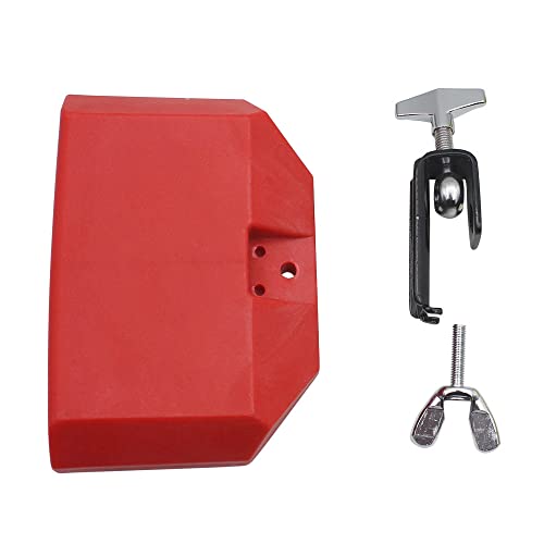 5“ Jam Block Musical Percussion Instrument Plastic Latin Drum Instrument (Red)