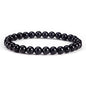 Cherry Tree Collection - Small, Medium, Large Sizes - Gemstone Beaded Bracelets For Women and Men - 6mm Round Beads - color: Black Tourmaline, size: Large