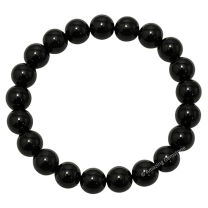 Amazing Gemstone Crystal Bracelet for Women Men's Gifts - Protection Healing Crystal Bracelet - 8mm Gemstone Beaded Stretchable Bracelet Pulseras Para Hombres Mujer Stocking Stuffers Mothers Day Gift (Black Obsidian) - color: Black Obsidian