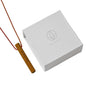 Bamboo Breathing Necklace for Meditation, Mindfulness Tool, Stress Reducer, Eco-Friendly Breathe Pendant, Portable Relaxation Gift for Men & Women - color: Rose Gold