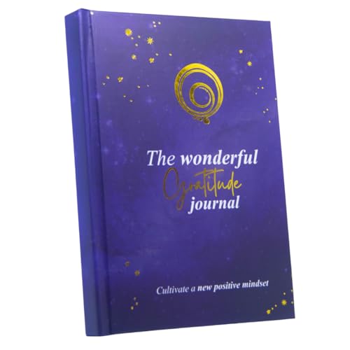The Wonderful 5 minute Gratitude Journal for men and women. Hardcover Guided Reflection Journal with Inspirational Quotes, Self Care & Mindfulness Gift Notebook - Undated, to start it at any time of the year.