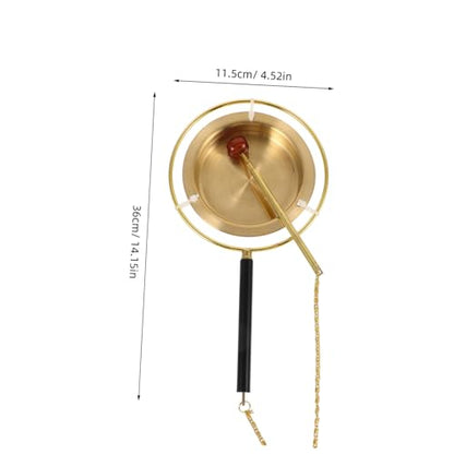 Buddhist Hand Bell for Meditation Brass Yin Qing Adornment Sound for and Rituals Design for Prayers Comfortable Grip for Mindfulness Practices