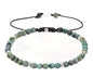 Women Boho Wrap Bracelet,Handmade Natural Stone Crystal Emperor Beads Heart Bracelet, Fashion Bohemian Jewelry Gift for Women - color: African Turquoise