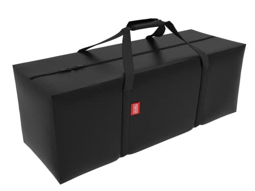 Outdoor Rectangular Cushion/Cover Storage Bag, Protective Zippered Storage Bags with Handles, 60"X20"X28" Black - color: Black, size: 60"X20"X28"