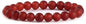Angelstones Handmade Natural Healing Gemstone 8mm Round Beads Stretch Crystal Bracelet 7 Inch Unisex - color: Frosted Red Agate