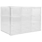 Holibanna 9-compartment Plastic Drawer Box, Desktop Dustproof Storage Organizer for Jewelry and Sundries, Stackable Makeup and Desk Drawer Case