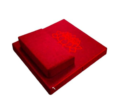 Meditation Mats,Meditation Meditation Mats, Futons, Household Folding, Thickened Fabrics, Coconut Palm, Kneeling Mats(Size:24x24inch,Color:Red) - color: Red, size: 24x24inch