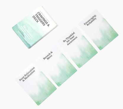 The School of Mindfulness- Mindfulness Coping Skills Series Deck, for Depression and Anxiety, Anger Management, and Cravings and Triggers (Cravings and Triggers)
