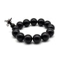 Zen Dear Unisex Natural Ebony Wood Buddhist Prayer Bead Necklace Bracelet Tibetan Prayer Mala Beaded Black - style: 18mm 13beads
