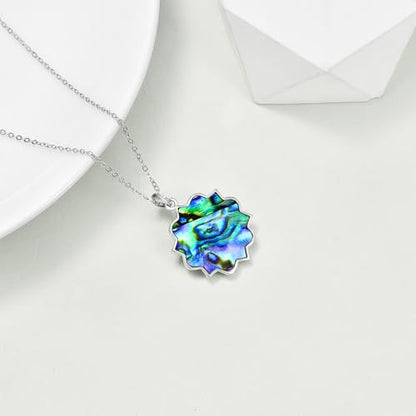 ONEFINITY Lotus Necklace 925 Sterling Silver Moonstone Pendant Necklace Yoga Lotus Jewelry for Women - style: Celtic Knot Lotus