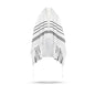 A supervised kosher Tallit Gadol Prayer Shawl from Israel,Wedding Model Diamond,Non-Slip.Wash and Iron easily. - color: With Black Stripes, size: Size 60 - 75 x 55 Inch