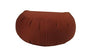 Kapok Crescent Zafu Meditation Cushion, Clay - color: Clay