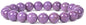 Amandastone Natural Gemstone 10mm Round Beads Stretch Bracelet 7 Inch - color: Lavendar Phosphosiderite