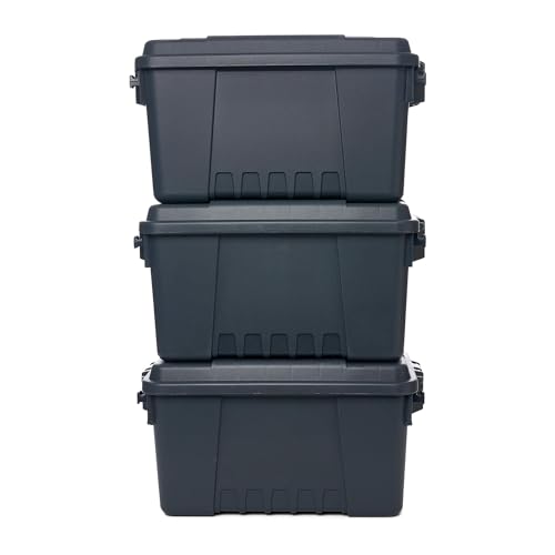 Plano Storage Trunks - color: Charcoal, style: Small - 3 pack