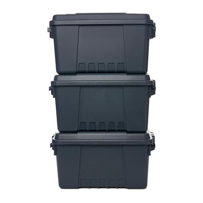 Plano Storage Trunks - color: Charcoal, style: Small - 3 pack