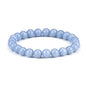 Cherry Tree Collection - Small, Medium, Large Sizes - Gemstone Beaded Bracelets For Women and Men - 8mm Round Beads - color: Angelite, size: Medium