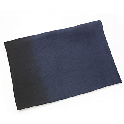 Cotton Silk Scarf Elegant Soft Wraps Color Shade Scarves for Women - color: Gradient - Dark Blue