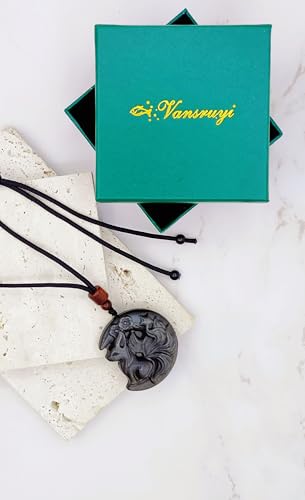 Crystal Pendant Necklaces Healing love Women's Men's choker Obsidian Tiger eye White Crystal Black Gold waterproof dainty Charm stackable statement Cute Stone necklace Unisex - style: Crystal pendant Watch Moon Fox