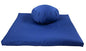 Buckwheat Zafu and Zabuton Meditation Cushion Set (2pc) - color: Royal Blue
