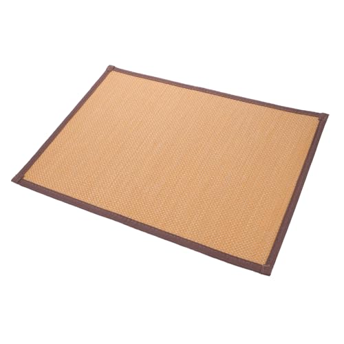 VOSAREA Woven Meditation Cushion Tatami Floor Mat for Cooling Comfortable Sitting Natural Sturdy Design for Yoga and Relaxation