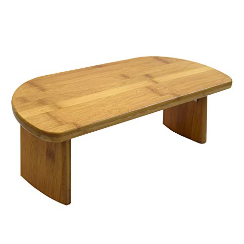 Bean Products Bamboo Foldable Meditation Bench – Supportive and Portable Folding Kneeling Stool for Zen Practice – Ergonomic Design for Seiza, Meditation, Prayer and Travel – Made in USA - color: Bamboo Bench Hinged