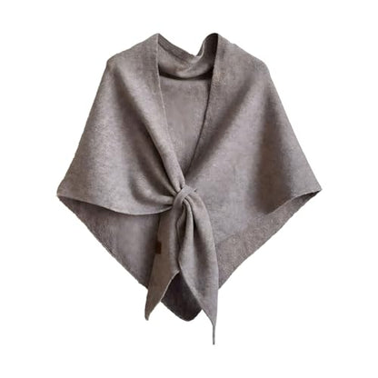 Women's Solid Color Shawl - Pashmina Shawl Wraps Women Knitted Shawls and Wraps Cardigan Cape Wool Sweater Shawl Scar - color: #06