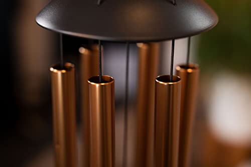 Moon Meditation Chimes for Relaxing Sound Healing, 2-YEAR WARRANTY - color: Bronze, size: Medium, style: Set