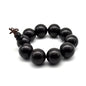 Zen Dear Unisex Natural Ebony Wood Buddhist Prayer Bead Necklace Bracelet Tibetan Prayer Mala Beaded Black - style: 25mm 10beads