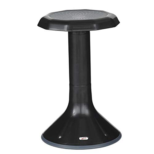 ECR4Kids ACE Active Core Engagement Wobble Stool, 20-Inch Seat Height, Flexible Seating, Black - color: Black